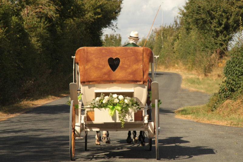 Wedding France Horse and Carriage