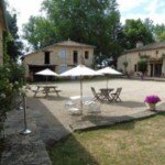 Courtyard and main house Courtyard and Main house