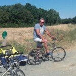 Cycling along the quiet country lanes