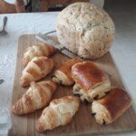 Croissants and home-made bread